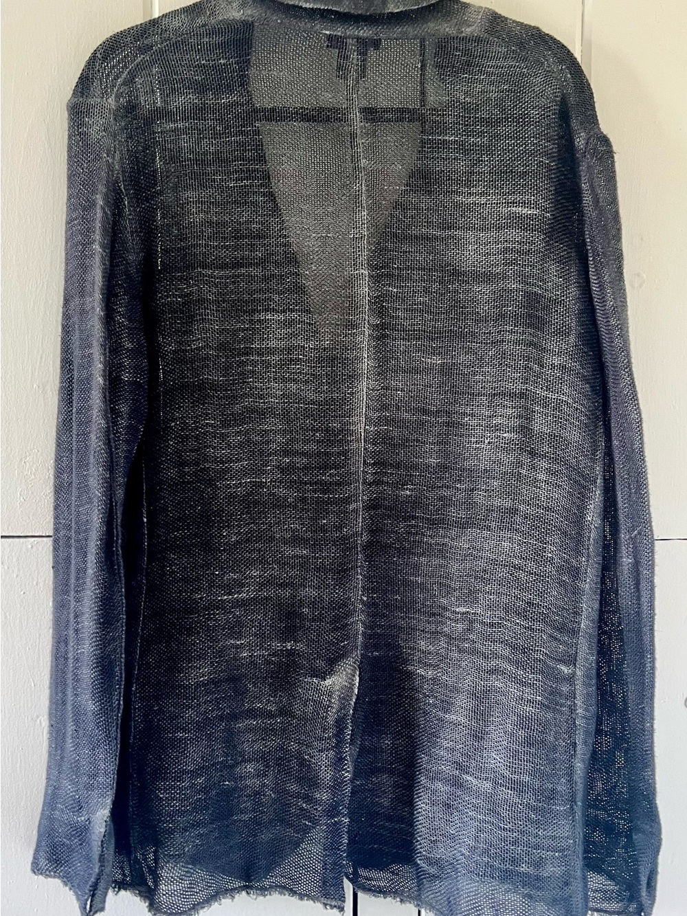 Avant Toi Washed Charcoal Knit Blazer - Picture 6 of 7